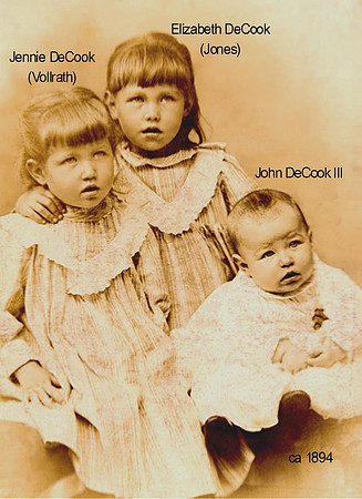 Elizabeth, Jennie and John DeCook